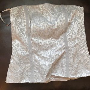 Silk White House corset/ tube top